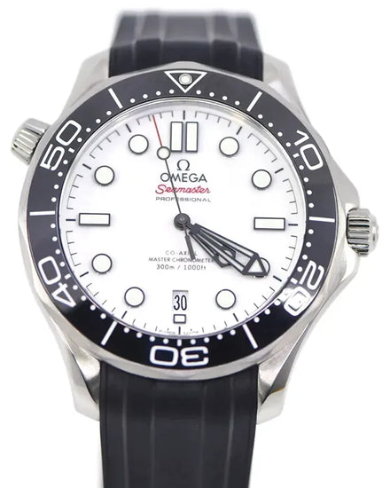 2022 Omega Seamaster Diver 300M 42MM White Dial Rubber Strap (210.32.42.20.04.001)