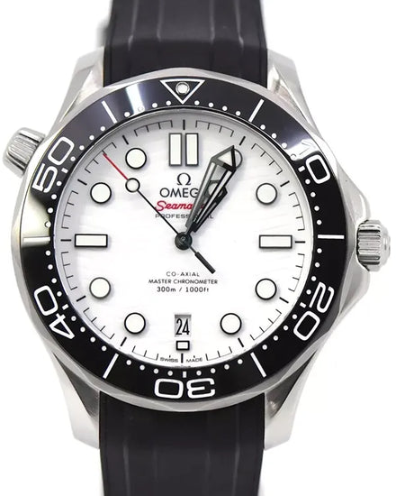 2023 Omega Seamaster Diver 300M 42MM White Dial Rubber Strap (210.32.42.20.04.001)