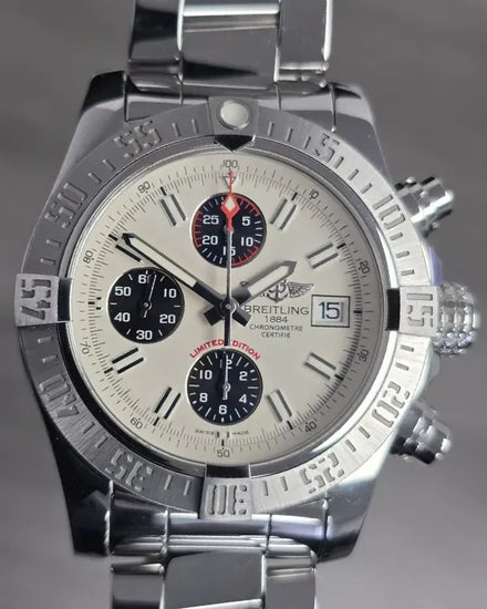 2015 Breitling Avenger II L.E. 43MM White Dial Steel Bracelet (A133813K/G809)