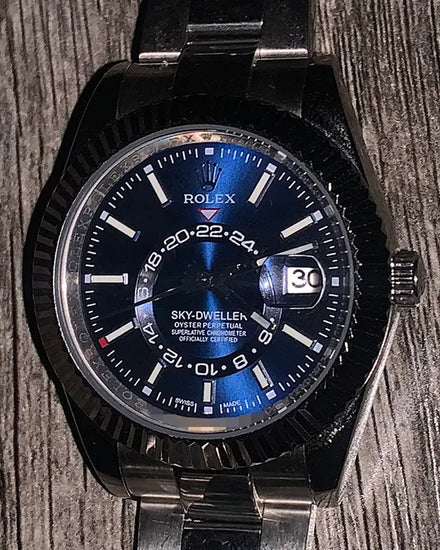 No Reserve - Rolex Sky-Dweller 42MM Blue Dial Oyster Bracelet (326934)