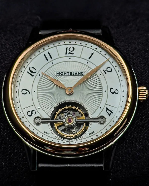 Montblanc Boheme "Exotourbillon" 38MM Mother-of-Pearl Dial Leather Strap (116494)