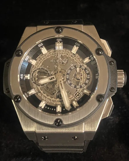 Hublot King Power Unico 48MM Skeleton Dial Rubber Strap (701.NX.0170.RX)