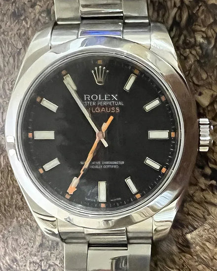 Rolex Milgauss 40MM Black Dial Oyster Bracelet (116400)