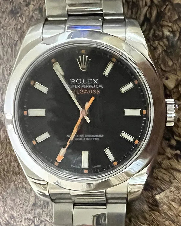 Rolex Milgauss 40MM Black Dial Oyster Bracelet (116400)