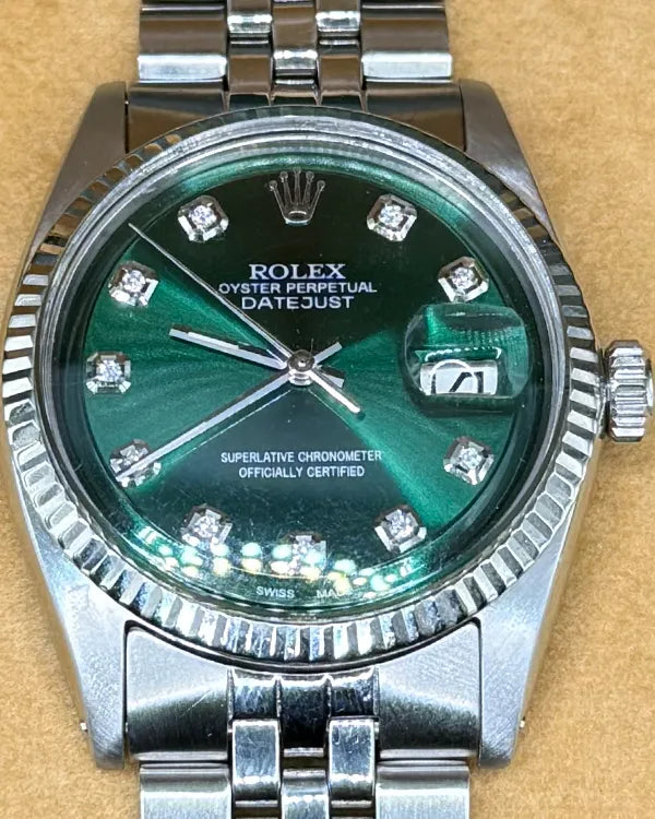 Rolex Datejust 36MM Aftermarket Green Dial Jubilee Bracelet (1601)