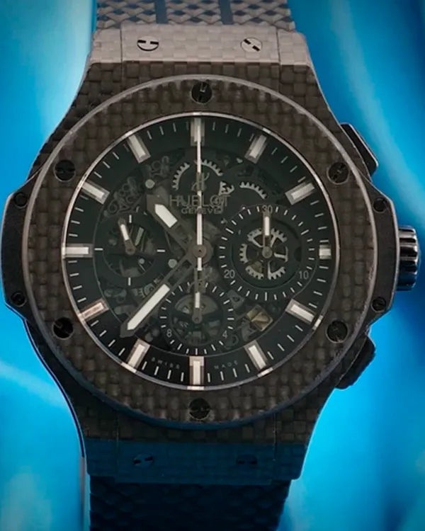 Hublot Big Bang Aero Bang 44MM Skeleton Dial Rubber Strap (311.QX.1124.RX)