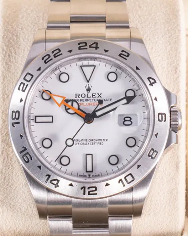 2022 Rolex Explorer II "Polar" 42MM White Dial Oyster Bracelet (226570)