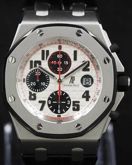 2014 Audemars Piguet Royal Oak Offshore Chronograph "Panda" 42MM White Dial Leather Strap (26170ST.OO.D101CR.02)