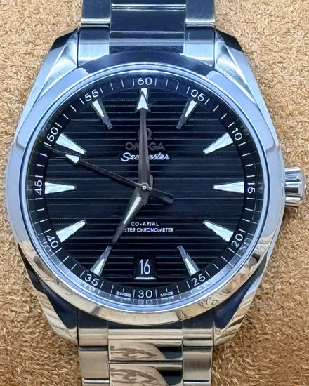 2021 Omega Seamaster Aqua Terra 150M 41MM Black Dial Steel Bracelet (220.10.41.21.01.001)