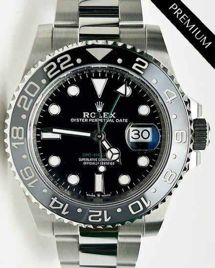 2025 Rolex GMT-Master II "Bruce Wayne" 40MM Black Dial Oyster Bracelet (126710GRNR)