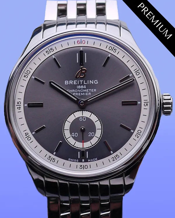 2019 Breitling Premier 40MM Grey Dial Steel Bracelet (A37340351B1A1)