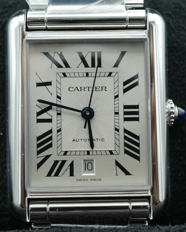 2025 Cartier Tank 41MM Silver Dial Steel Bracelet (WSTA0053)