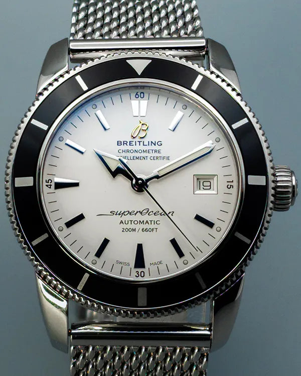 Breitling Superocean Heritage 42MM White Dial Steel Bracelet (A17321)