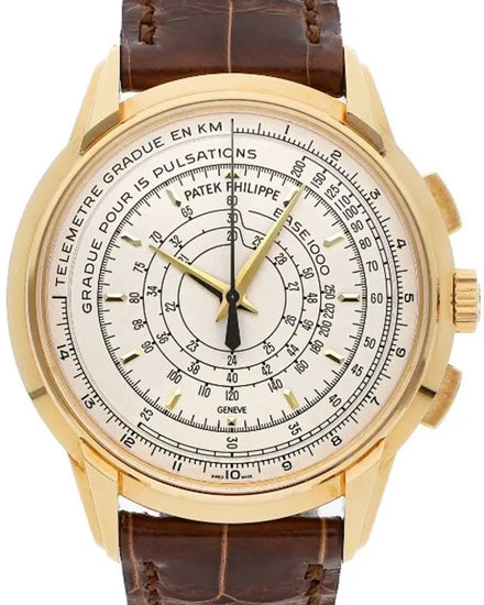2014 Patek Philippe Complications "175th Anniversary" 40MM Silver Dial Leather Strap (5975R-001)
