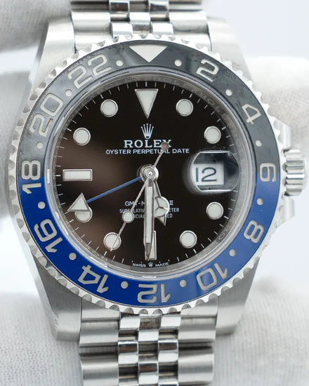 Rolex GMT-Master II "Batgirl" 40MM Black Dial Jubilee Bracelet (126710BLNR)