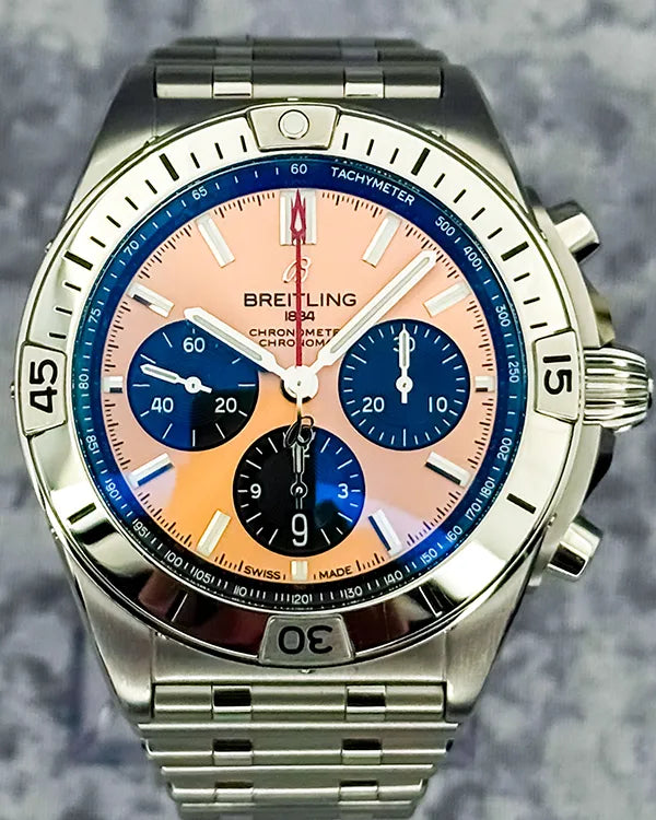 2020 Breitling Chronomat B01 42MM Bronze Dial Steel Bracelet (AB0134101K1A1)