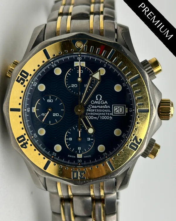 Omega Seamaster Diver 300M 41.5MM Blue Dial Titanium Bracelet (2297.80.00)