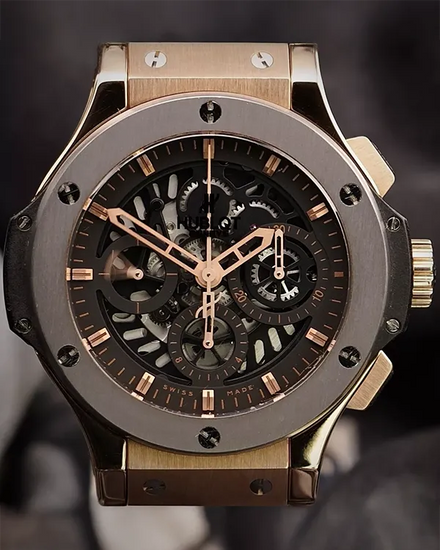 Hublot Big Bang Aero Bang L.E. 44MM Skeleton Dial Leather Strap (310.PT.1180.RX)