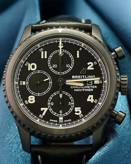 2023 Breitling Navitimer 8 43MM Black Dial Leather Strap (M13314101B1X1)