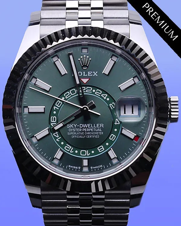 2025 Rolex Sky-Dweller 42MM Green Dial Jubilee Bracelet (336934)