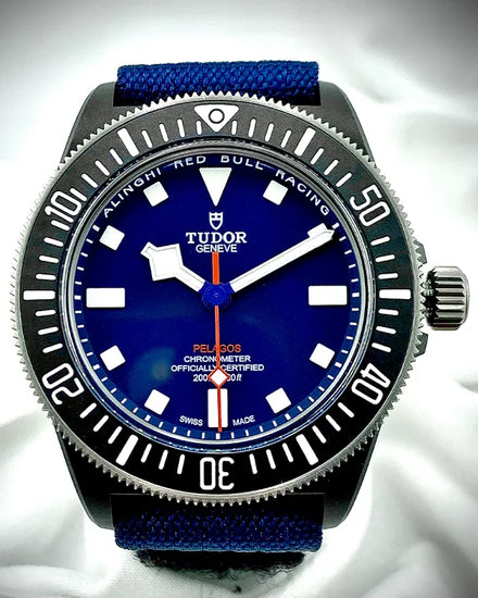 2024 Tudor Pelagos FXD "Alinghi Red Bull Racing" 42MM Blue Dial Textile Strap (25707KN)