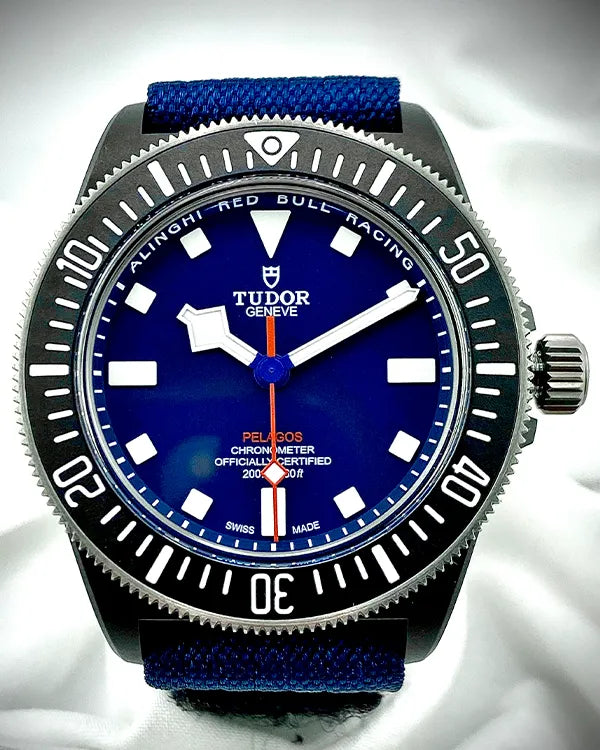 2024 Tudor Pelagos FXD "Alinghi Red Bull Racing" 42MM Blue Dial Textile Strap (25707KN)