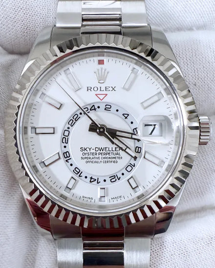 2019 Rolex Sky-Dweller 42MM White Dial Oyster Bracelet (326934)