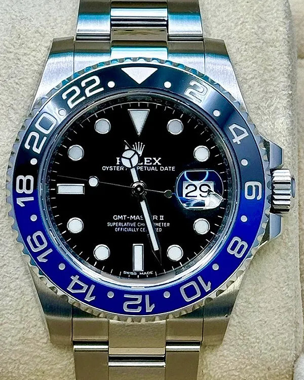 2017 Rolex GMT-Master II "Batman" 40MM Black Dial Oyster Bracelet (116710BLNR)