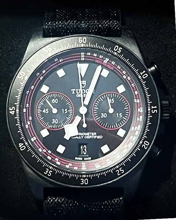 No Reserve - 2024 Tudor Pelagos FXD Chrono "Cycling Edition" 43MM Black Dial Textile Strap (25827KN)