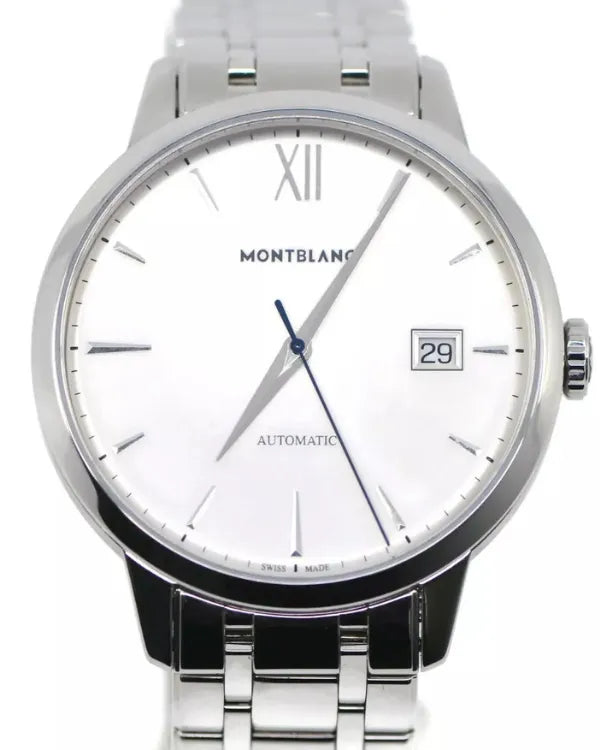 Montblanc Heritage Spirit 39MM White Dial Steel Bracelet (7322)