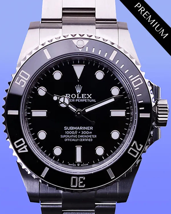 Rolex Submariner No-Date 41MM Black Dial Oyster Bracelet (124060) -- Set reserve $11,400