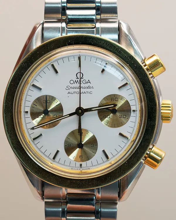 Omega Speedmaster Reduced 39MM White Dial Steel Bracelet (175.0033)