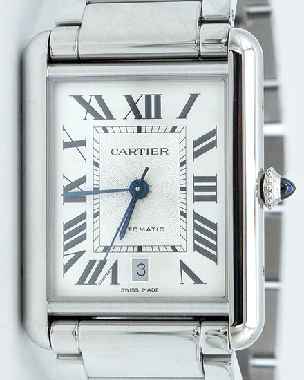 2025 Cartier Tank Must XL 31MM Silver Dial Steel Bracelet (WSTA0053)