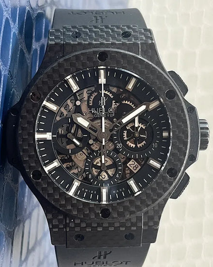 Hublot Big Bang Aero Bang 44MM Skeleton Dial Rubber Strap (311.QX.1124.RX)