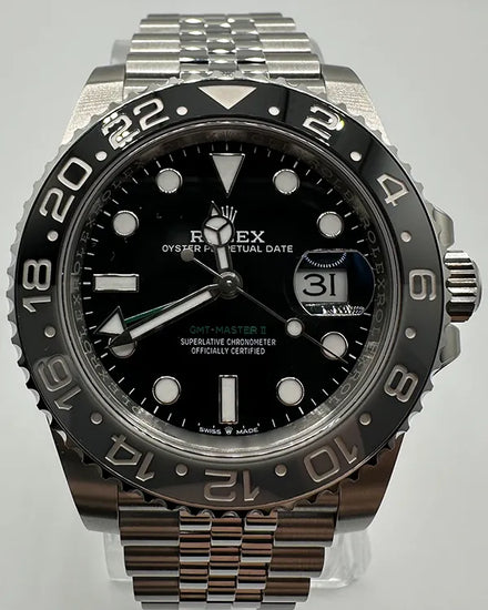 2024 Rolex GMT-Master II "Bruce Wayne" 40MM Black Dial Jubilee Bracelet (126710GRNR)