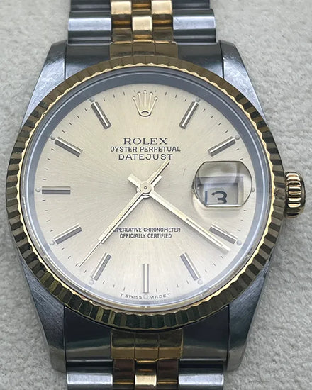 Rolex Datejust 36MM Champagne Dial Two-Tone Jubilee Bracelet (16233)