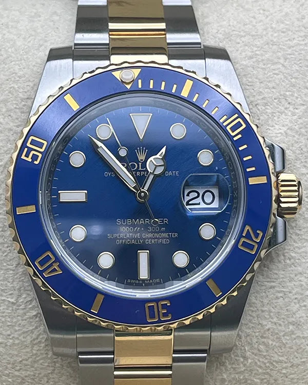 Rolex Submariner Date "Bluesy" 40MM Blue Dial Two-Tone Oyster Bracelet (116613)