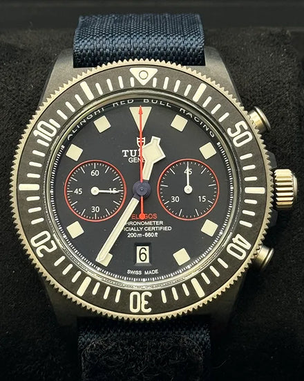 2025 Tudor Pelagos FXD Chrono "Alinghi Red Bull Racing" 43MM Blue Dial Textile Strap (25807KN)