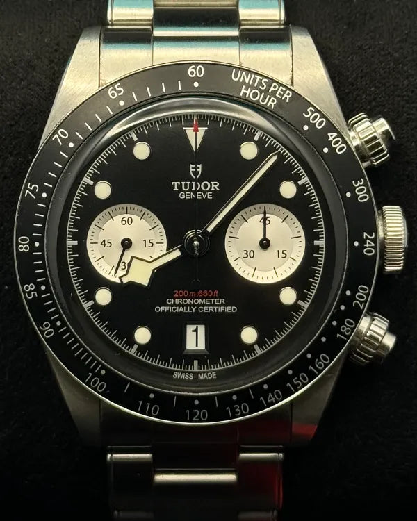 2021 Tudor Black Bay Chrono 41MM Black Dial Steel Bracelet (79360N)