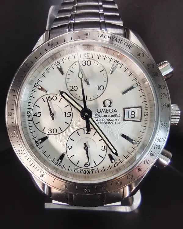 Omega Speedmaster Day-Date 40MM Silver Dial Steel Bracelet (3211.30.00)