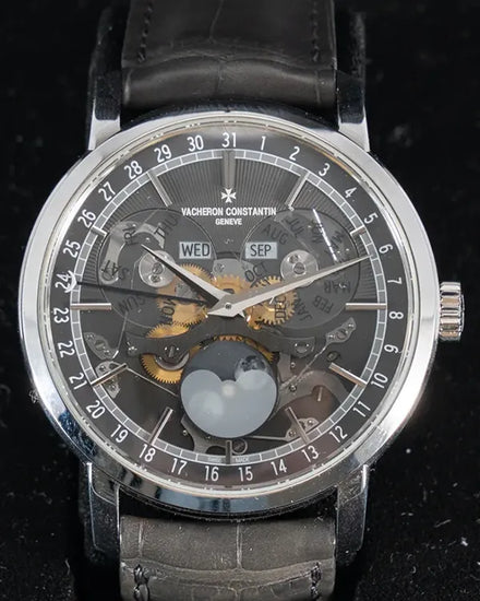 2022 Vacheron Constantin Traditionnelle 41MM Skeleton Dial Leather Strap (4020T/000G-B655)