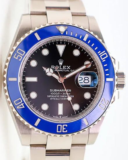 Rolex Submariner Date "Cookie Monster" 41MM Black Dial White Gold Oyster Bracelet (126619LB)