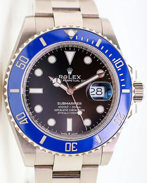 Rolex Submariner Date "Cookie Monster" 41MM Black Dial White Gold Oyster Bracelet (126619LB)