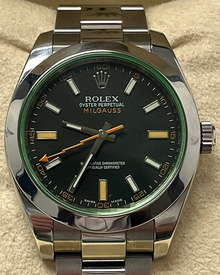 Rolex Milgauss 40MM Black Dial Oyster Bracelet (116400)