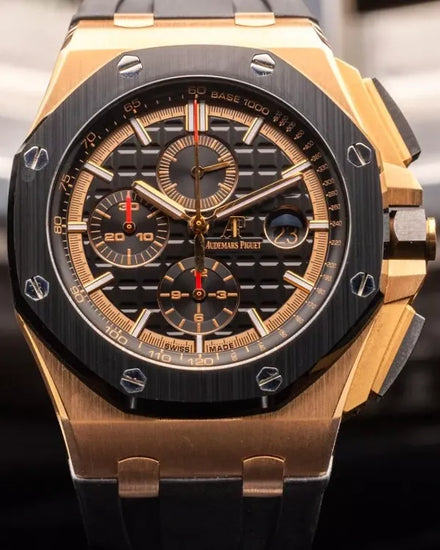 2017 Audemars Piguet Royal Oak Offshore 44MM Black Dial OEM Rubber Strap (26401RO.OO.A002CA.02)