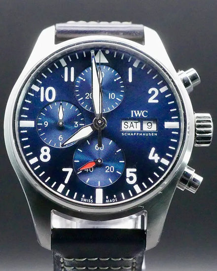 2022 IWC Schaffhausen Pilot 41MM Blue Dial Leather Strap (IW388101)