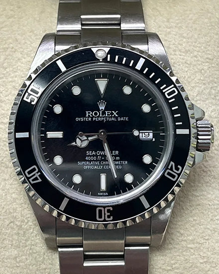 Rolex Sea-Dweller 4000 40MM Black "Swiss Only" Dial Oyster Bracelet (16600)