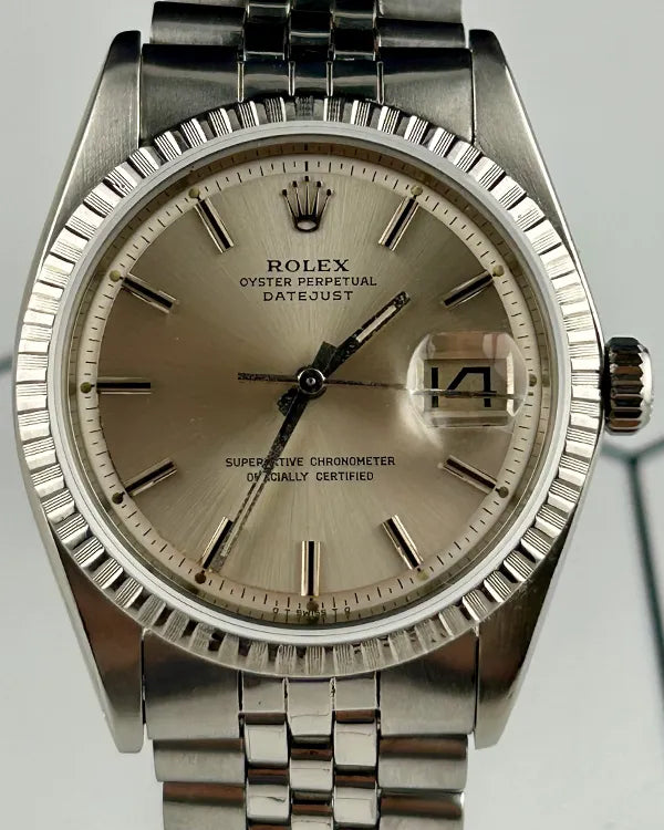 Rolex Datejust 36MM Silver "Pie Pan" "Sigma" Dial Jubilee Bracelet (1603)