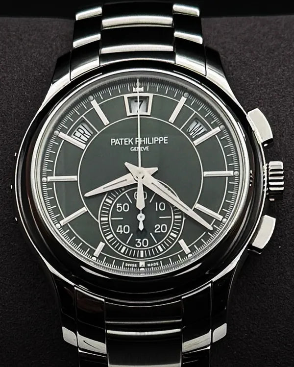 2021 Patek Philippe Complications 42MM Green Dial Steel Bracelet (5905/1A)
