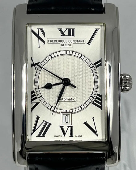 Frederique Constant Classics Carree 31MM Silver Dial Leather Strap (FC303MS4C26)